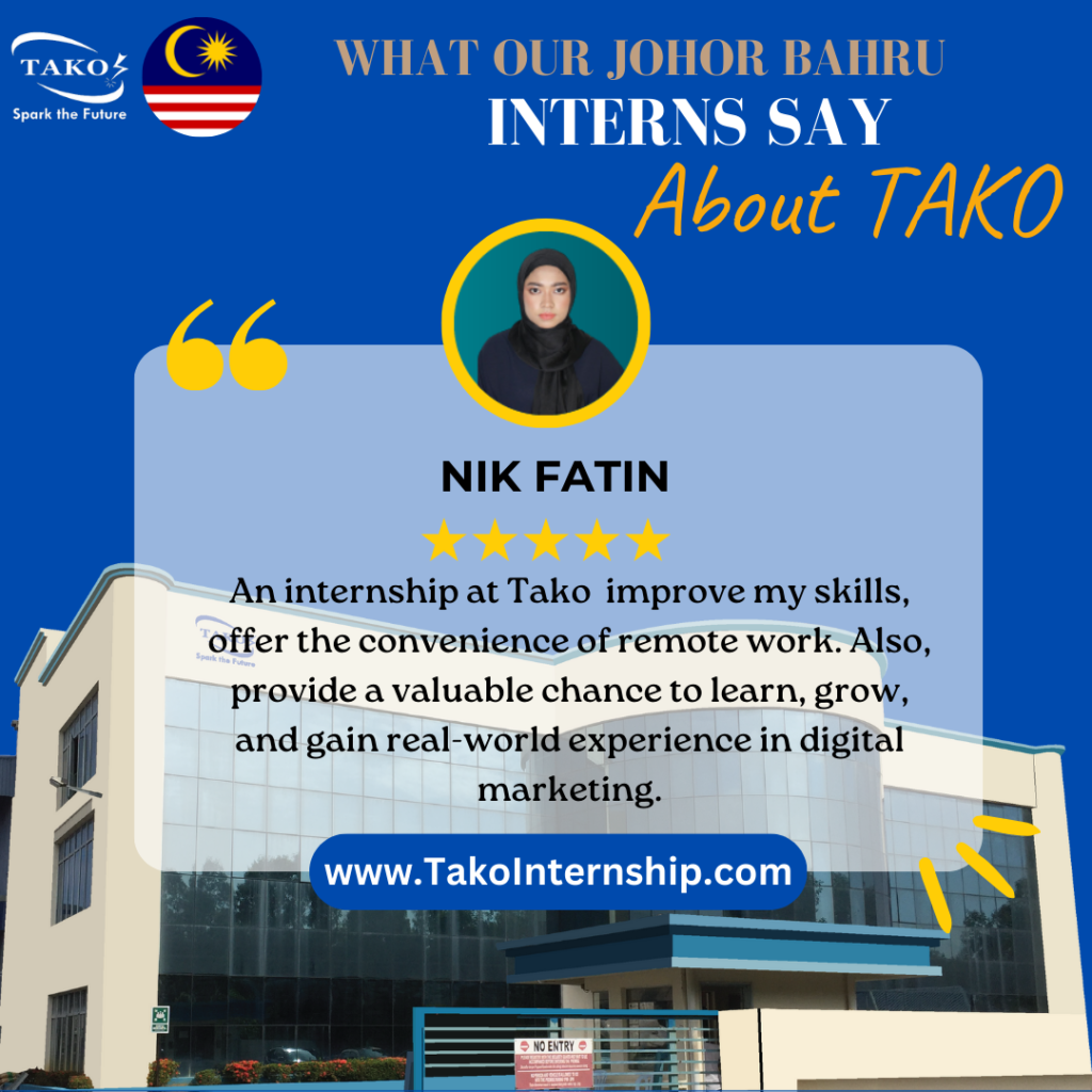 How TAKO Since 1979 Helps Internship Johor Bahru Students